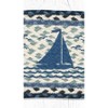 Earth Rugs Nautical Sailboat Oval Stair Tread – Coastal Cabin Decor 27"x8.25" - 3 of 3