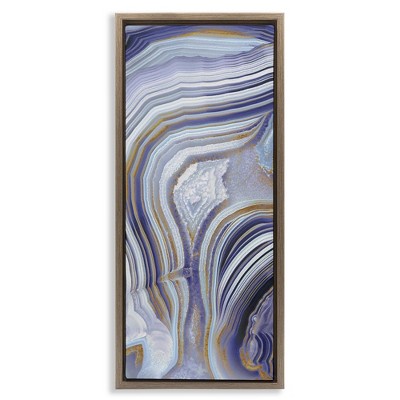 Stupell Industries Agate Crystal Pattern Abstract Design, 15" x 31"