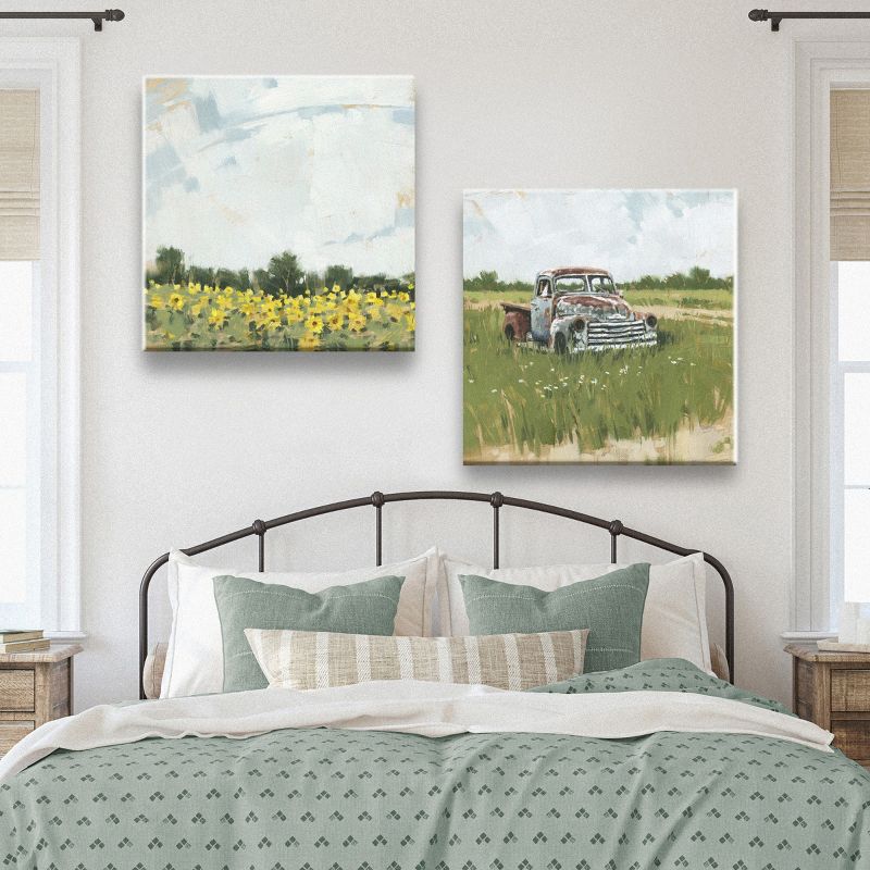 Sullivans Darren Gygi Sunflower Field Giclee Wall Art, Gallery Wrapped, Handcrafted in USA, Wall Art, Wall Decor, Home Décor, Handed Painted, 3 of 4