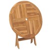 vidaXL Dining Table Warm Brown Teak Wood Medium Foldable Folding Table - 2 of 4