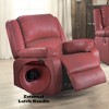 Lyngins Modern Synthetic Leather Recliner Chair with Adjustable Back & Footrest,Armchair Accent Chair for Living Room - 3 of 4