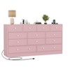 12 Drawer Dresser for Bedroom, 61 Inch Wood Dresser with Power Outlet, Wide Dresser Chest of Drawers - 3 of 3