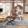 Lazy Chair, Modern Recliner Armchair, Foldable Ottoman and Detachable Cover, Comfortable Cotton Sofa, Iron Frame, Easy Care - 4 of 4