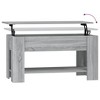 vidaXL Coffee Table Gray Sonoma 39.8"x19.3"x20.5" Engineered Wood - 4 of 4