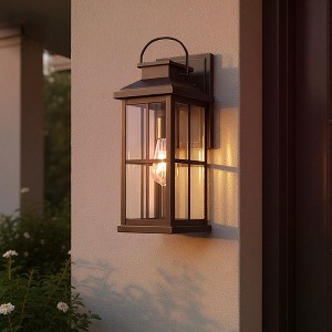 Urban Ambiance Luxury Transitional Outdoor Wall Sconce 18''H x 7''W,  Olde Bronze Finish,  Anaheim Collection, UHP1292 - 1 of 4