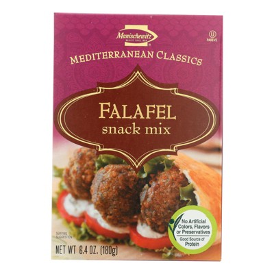 Manischewitz - Falafel - Mediterranean - Snack Mix - Case of 12 - 6.4 oz
