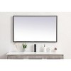 Elegant Lighting Pier 24x30 inch LED Mirror with Adjustable Color Temperature 3000K/4200K/6400K in Black - 2 of 4