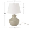 18.5" Organic Texture Ceramic Table Lamp - Nourison - 4 of 4