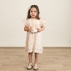 Organic Short Sleeve Flutter Dress - Gardenia - 3 of 4