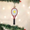 Old World Christmas 5.5 Inch Red Tennis Racquet Recreational Sport Tree Ornaments - 3 of 3
