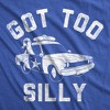 Mens Funny T Shirts Got Too Silly Sarcastic Police Graphic Partying Novelty Tee For Men - Crazy Dog Men's T Shirt - 2 of 4