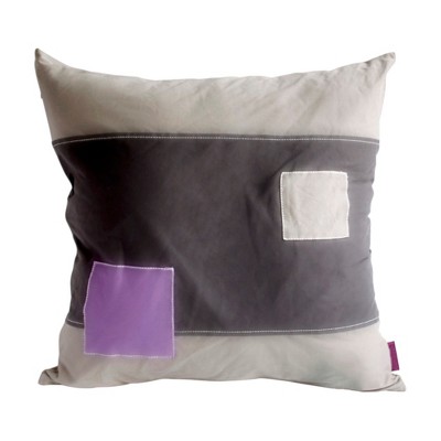 Slickblue Decorative Knitted Patchwork Fabric Pillow Cushion - 19.7x19.7 inches, 3 Different Design Options