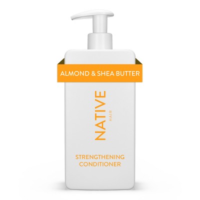 Native Almond & Shea butter Strengthening Vegan Conditioner Sulfate, Paraben and Silicone Free - 16.5 fl oz