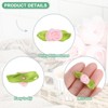 Unique Bargains Mini Ribbon Roses Fabric for Crafts Wedding 200 Pcs - 2 of 4