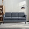 TUYOHW L-Shaped Sectional Sofa,Small Space Corduroy 4-Seat Couch with Memory Foam for Living Rooms & Apartments - 3 of 4