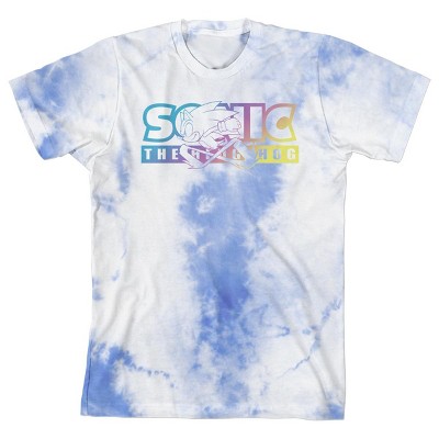 Tee Luv Cloud Wash T-Shirt - Blue Tie Dye Small