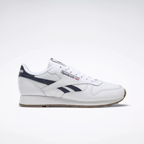 Reebok Classic Leather Mens Sneakers 10.5 Ftwr / White / Vector Navy Target