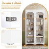 NicBex Farmhouse Bookcase Storage Cabinet Kitchen Pantry 5 Adjustable Shelves Rustic Chic Living Room Furniture - 2 of 4
