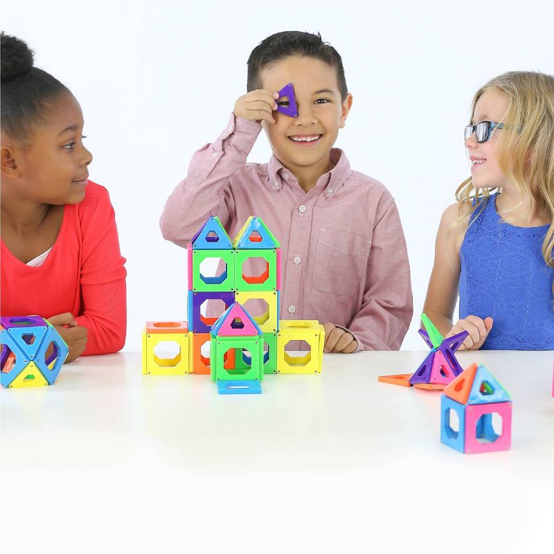 Discovery Kids Magnetic Tiles Building Blocks Set 24pcs, 6 of 9