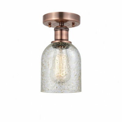 Caledonia - 1 Light Semi-Flush Mount In Industrial Style-9.75 Inches Tall and 5 Inches Wide