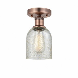 Caledonia - 1 Light Semi-Flush Mount In Industrial Style-9.75 Inches Tall and 5 Inches Wide - 1 of 1