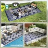 Okak Modern Reversible Large Carpet Area Rug for Outside Camping,Patio,Big Size Outdoor Easy-to-maintain Carpet - 3 of 4