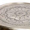 Metal with Paper Clip Legs Round Side Accent Table Silver/Black - StyleCraft - 3 of 4
