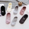 Anna-Kaci Women's 3-Pack Non-Slip Plush Fuzzy Slipper Socks with Fabric Bow and Grip Bottoms - 2 of 2