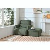 CAVINAS Oversized Accent Chair Set,Modern Lounge Chair with Storage Ottoman,Deep Seat,Upholstered Armchair for Living Room,Bedroom,Office - 2 of 4