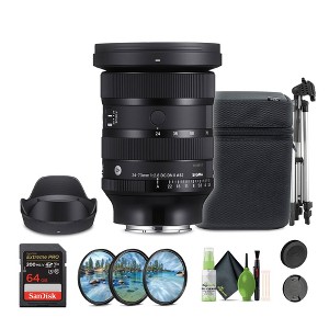 Sigma 24-70mm f/2.8 DG DN II Art Lens (Sony E) + 64GB Card + Lens Filter 82MM - 1 of 4