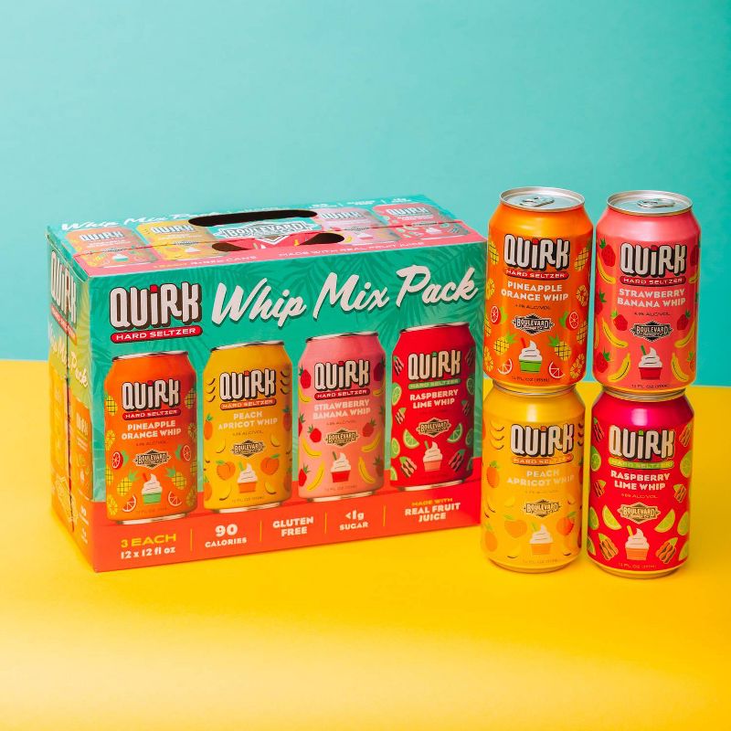 Quirk Whip Hard Seltzer- 12pk/12 fl oz Cans, 5 of 8