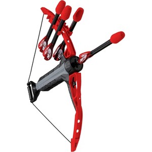 Air-Powered Foam Bow & Arrow Set for Kids - Includes Soft-Tip Foam Arrows, Indoor/Outdoor Shooting Toy Blaster - 1 of 4