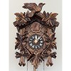 Quartz Cuckoo Clock with 12 Melodies and Five Leaves Bird 9 Inch By River City Clocks - 2 of 4