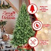 Resenkos Artificial 7.5ft  Christmas Tree with 2155PVC/Hard Needle Mixed Branch Tips, memory wire+iron wire - 4 of 4