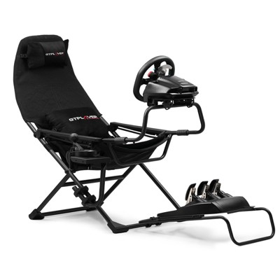 LUCKRACER Foldable Racing Simulator Cockpit, Compact & Flexible Supports All Steering Wheels & Pedals for PC