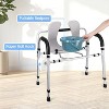 Adjustable Raised Toilet Seat with The Toilet Seat Back and Handles Paper Holder Raised Toilet Seat Cover - 4 of 4