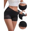 INSPIRE CHIC Women's Lace Trim High Rise Seamless Lightweight Flatten Tummy Hip-Lifter Control Panties - 3 of 4