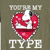 Boys' - Peanuts - You're My Type Short Sleeve Graphic T-Shirt - 2 of 4