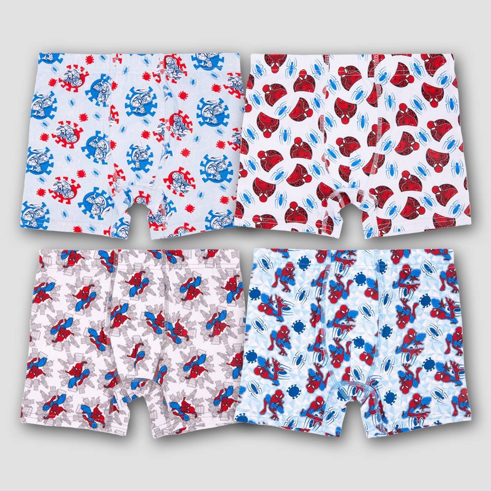 Boys' Spider-Man Cotton Stretch Boxer Briefs - 8