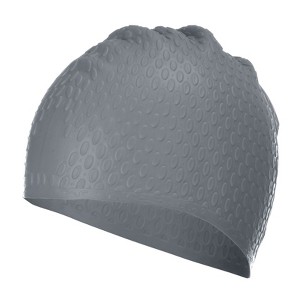 Unique Bargains Silicone Waterproof Non-Slip Bubble Textured Adult Swim Cap - 1 of 4
