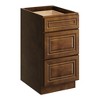 CASAINC 18 in. W x 24 in. D x 34.5 in. H Base Kitchen Cabinet with 3 Soft-Close Drawers – RTA Plywood Cabinets - 2 of 4