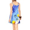 LA LEELA Women's Vacay Holiday Summer Beachwear Sleeveless Casual Spaghetti Strap Nightgown Slip Beach Dress - 4 of 4
