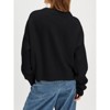 Women's V Neck Sweaters Long Sleeve Oversized Loose Pullover Ribbed Knit Sweater Tops - 4 of 4
