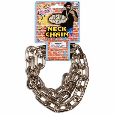 Forum Novelties Hip Hop Big Link Silver Neck Costume Chain