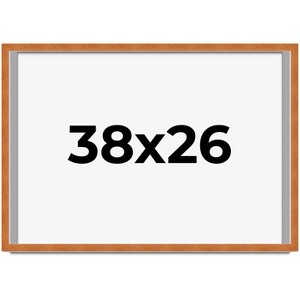 PosterPalooza | Modernist Brown Picture Frame - UV Acrylic, Backing Board, Hanging Hardware Included - 1 of 4