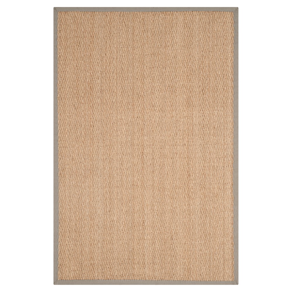 Natural Fiber Rug - Natural/Gray - (4'x6') - Safavieh