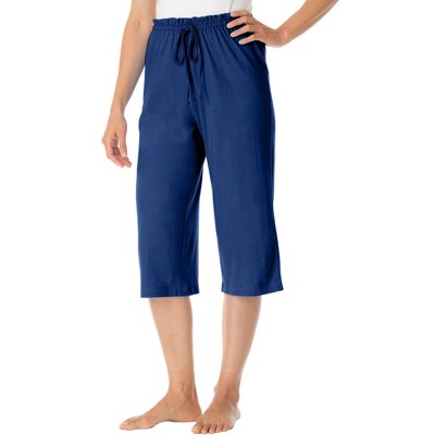 Dreams & Co. Plus Size Knit Sleep Capri