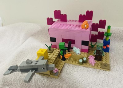 Lego Minecraft The Axolotl House Building Toy 21247 : Target