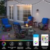 Bestier Wicker Patio Furniture Chair,Swivel Gliding Chair with LED Strip,Outdoor Swivel Rocking Chairs with 4"Anti-Slip Cushions for Deck,Porch&Garden - 3 of 4