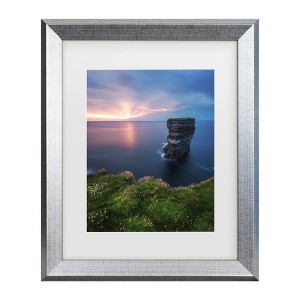 Trademark Fine Art - Jean Claude Castor Ireland - Downpatrick Head Matted Framed Art - 1 of 4